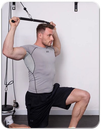Fitness equipment with lower handle, straight pull rod, long pull rod, high pull rod, weight-bearing trainer handle accessories