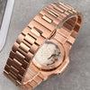 Tandorio 40mm rose gold square watch with sapphire crystal and automatic movement