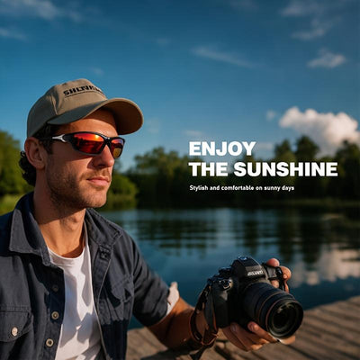Paleshy 4 Pack Polarized Sports Sunglasses for Men & Women UV400 Protection Wrap-Around Design for Cycling Fishing Driving 4Pcs